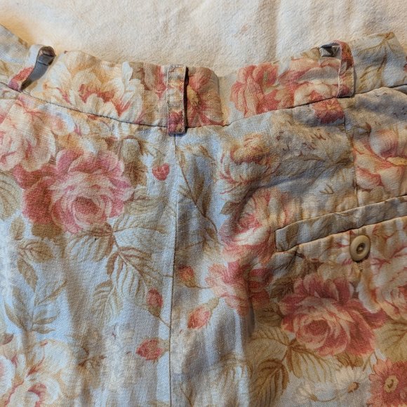 Ralph Lauren Vintage linen shorts size 4P. Spring colors. - Picture 5 of 6